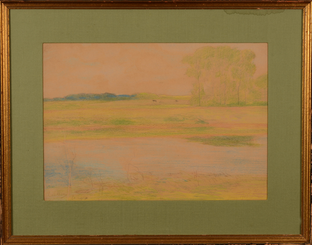 Armand Heins — The drawing with its frame, not in perfect condition