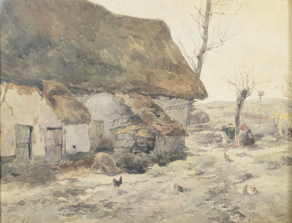 Armand Heins — A very good and early watercolour by this versatile artist.