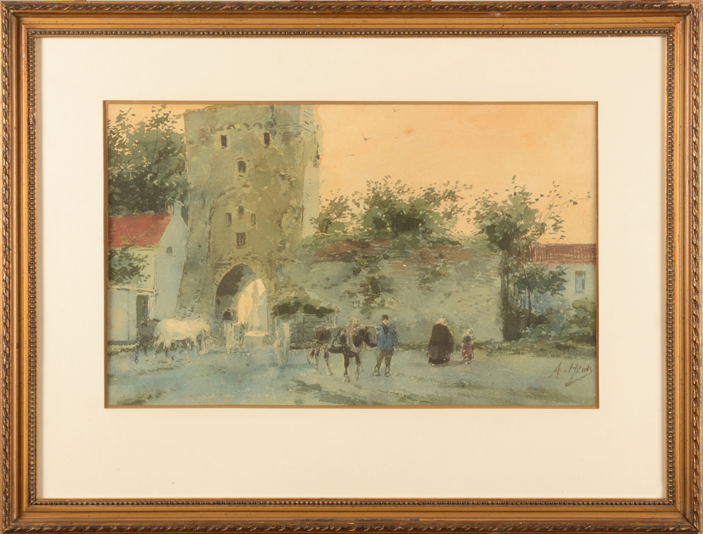 Armand Heins — The watercolour in its frame