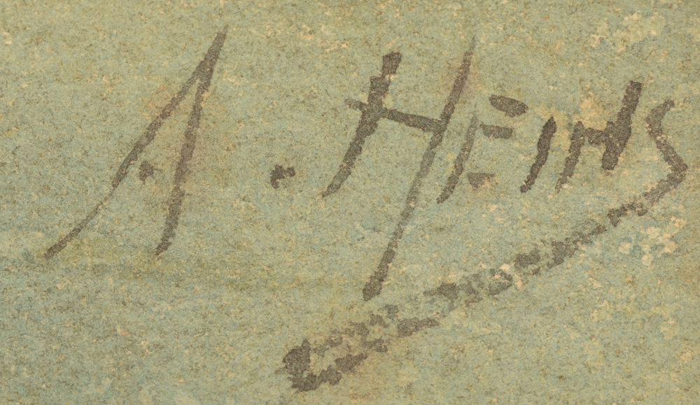 Armand Heins — Signature of the artist, bottom right