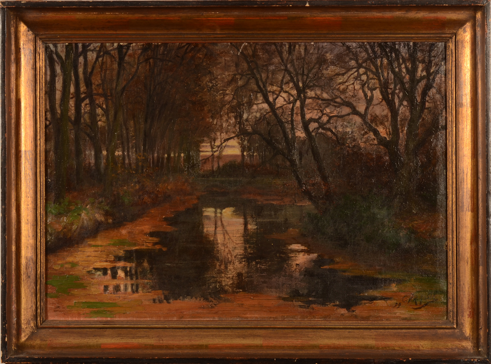 Constant Prosper Hoste Forest Pond — In the original frame