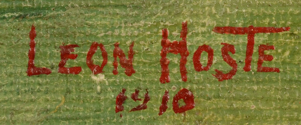 Leon Hoste — Signature of the artist and date, bottom right