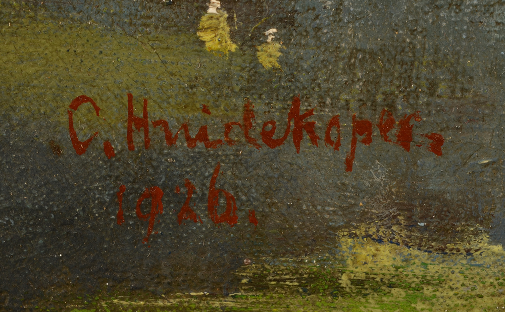 Christian Huidekoper — Signature of the artist and date, bottom left