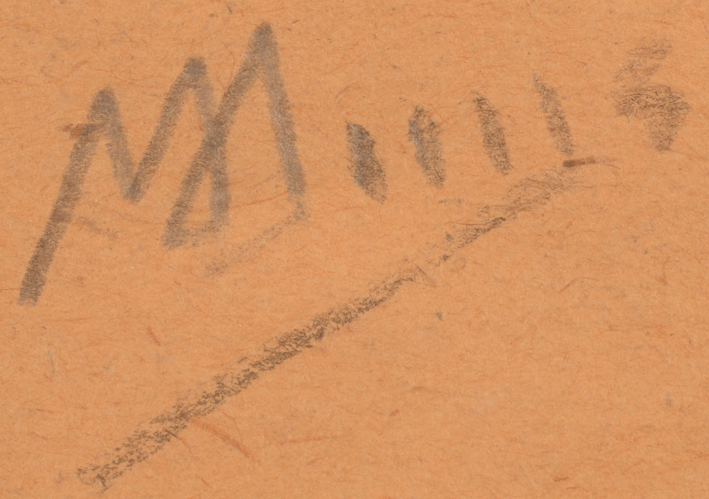 Modest Huys — Signature of the artist, bottom right
