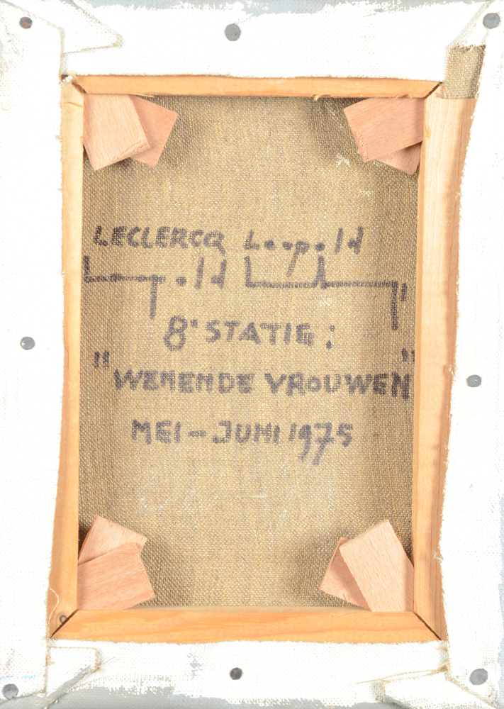 Léopold Leclercq The 14 stations of the cross, 1975 — Station 8: back