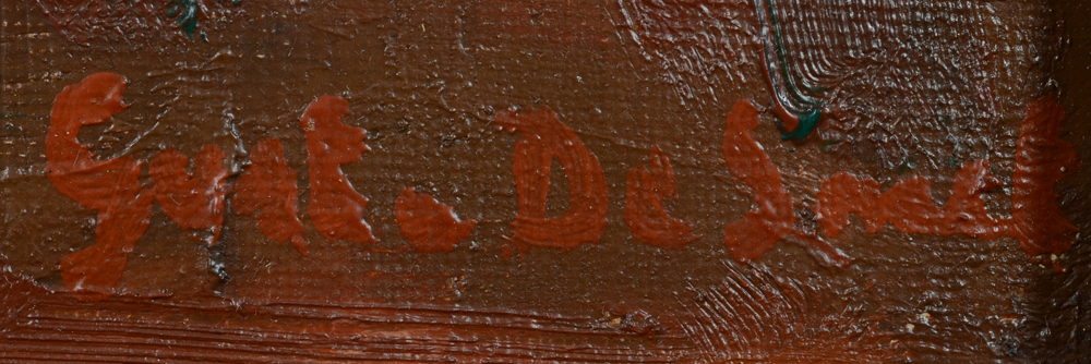 Gust De Smet — Signature of the artist, bottom right