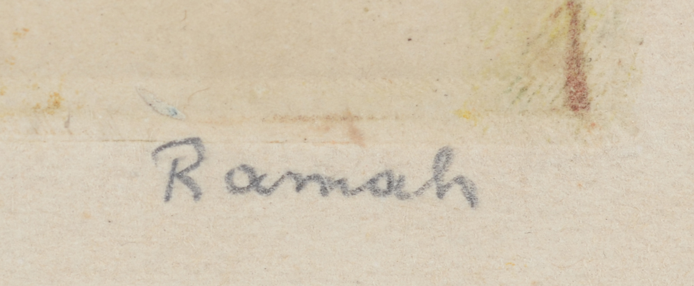 Ramah (de Raemaeker) Henri — Signature of the artist in pencil, bottom right