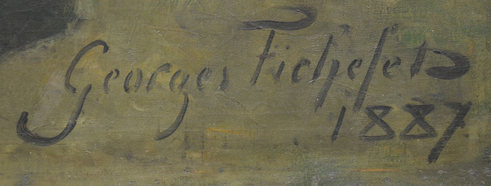 Georges Fichefet — Signature of the artist and date; bottom right