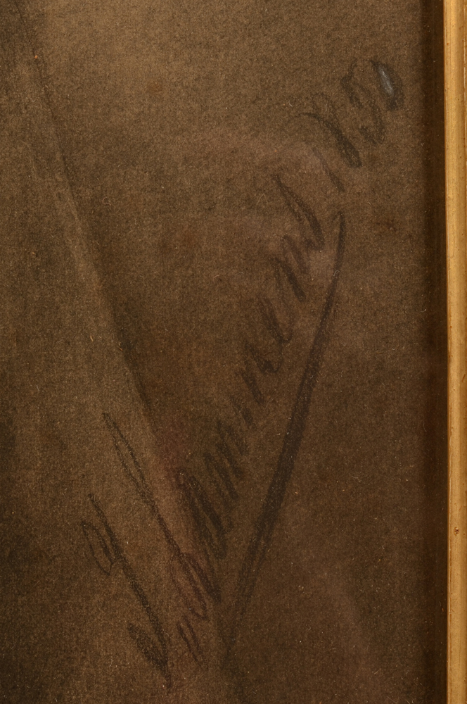 J. Lammens 1850 portrait of a gentleman — Signature<br>