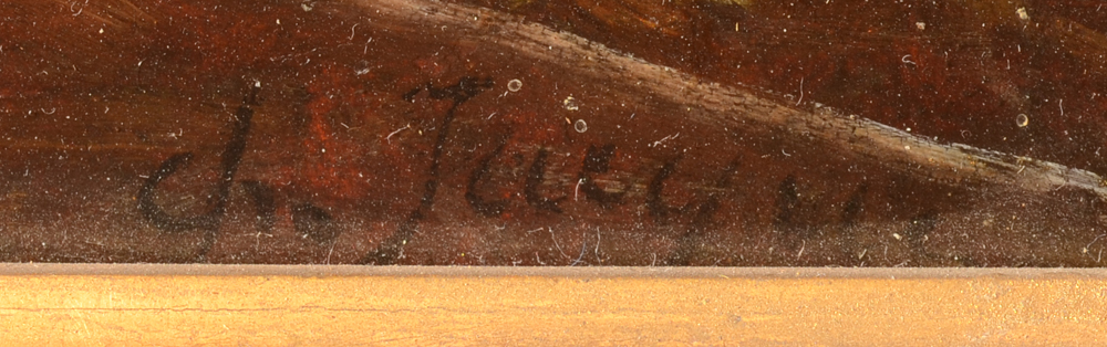 Charles Jacque — Signature of the artist, bottom right