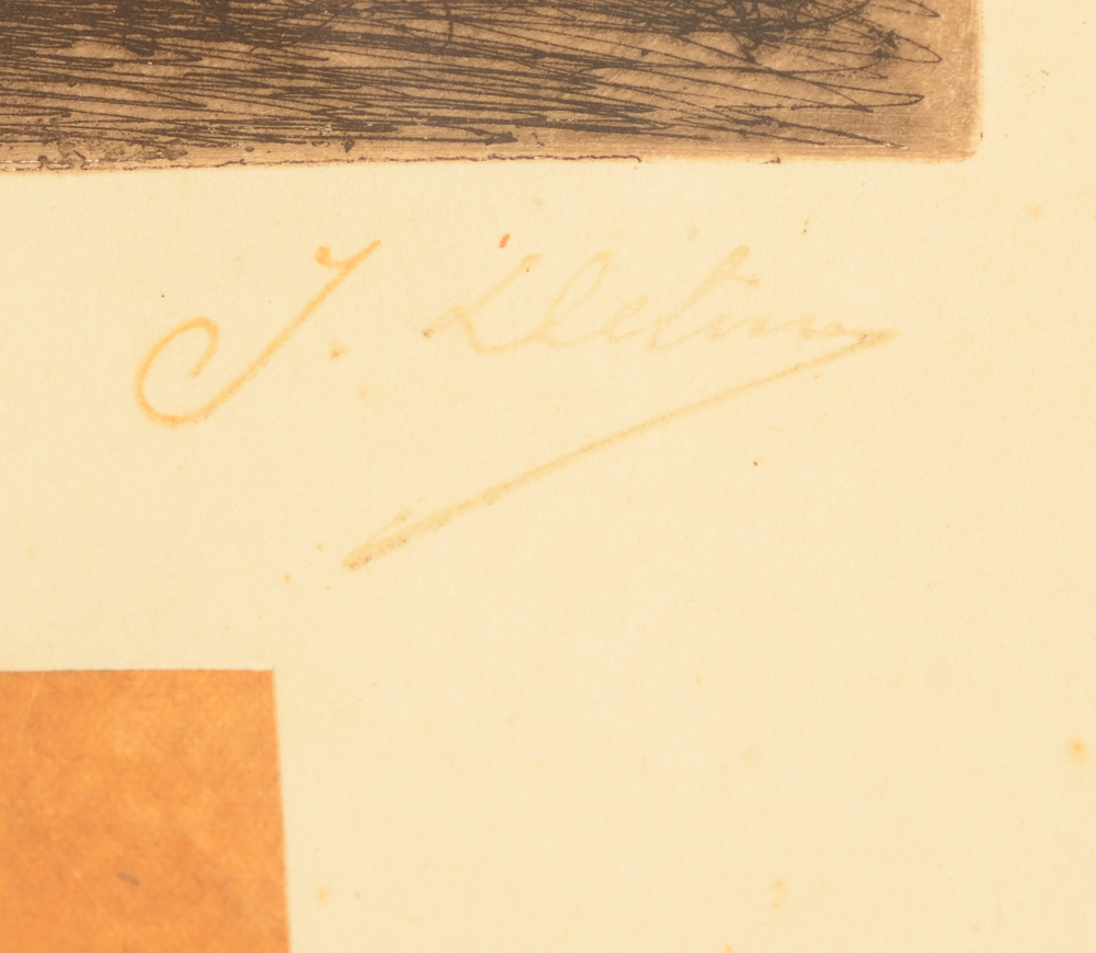 Jean Delvin — Signature of the artist, the stamp used by the estate of Delvin