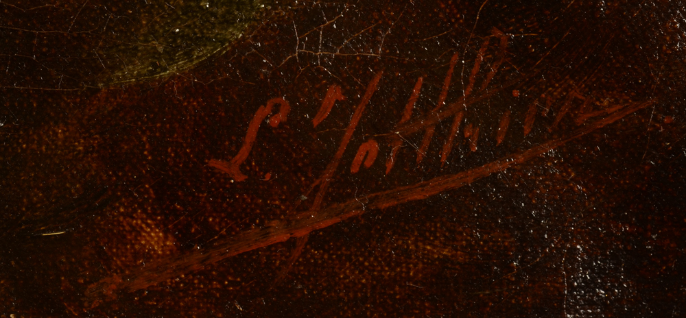 Louis Jotthier — Signature of the artist bottom right