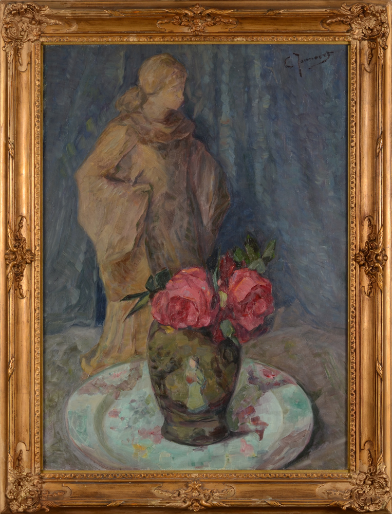 Clémence or Clementine Jonnaert  — the painting in its original frame (restored)