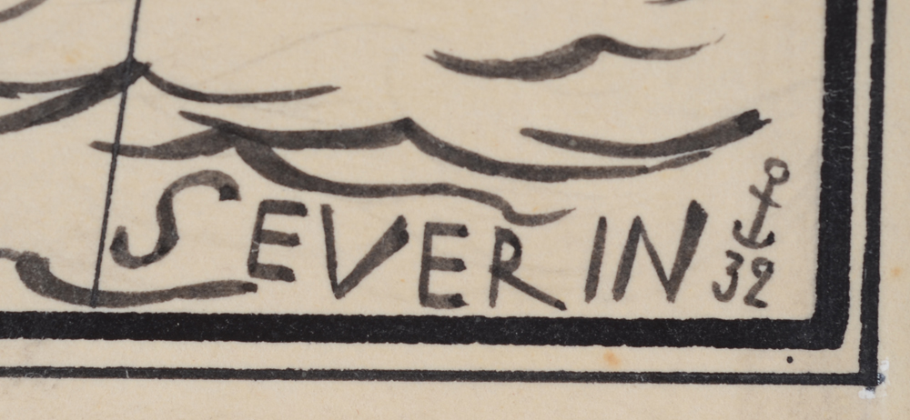 Mark Severin — signature by the artist and date, bottom right