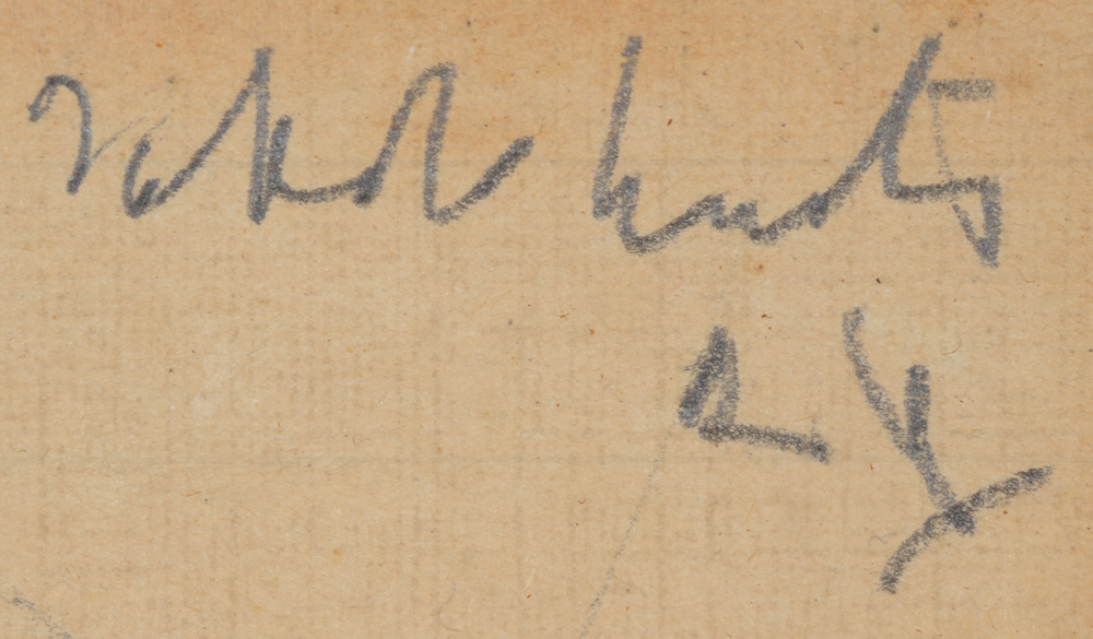 Jakob Smits — Signature of the artist and date in pencil top right