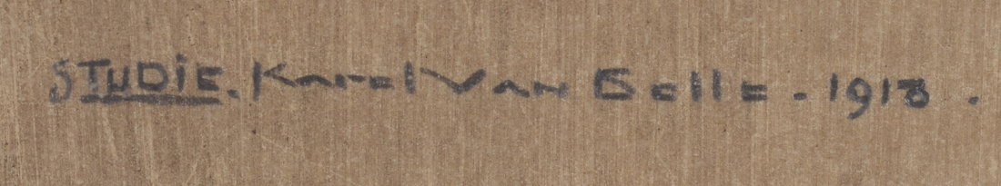 Karel Van Belle (1884-1959) — Title, signature by the artist and date in pencil, bottom right