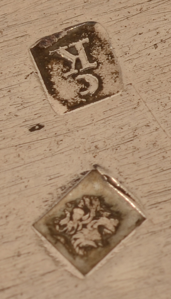 Pierre Kerckx  — Detail of the makers mark and alloy mark on the bottom