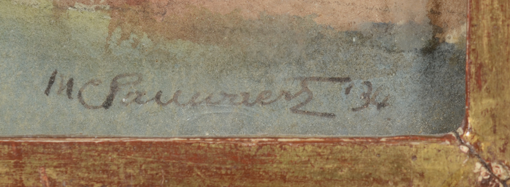 Maurice Pauwaert a rural construction (England?) — Signature of the artist and date on the bottom right