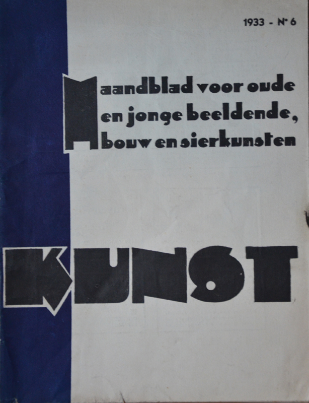 Kunst — Cover of an issue from 1933