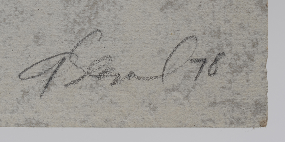 George Segal — Signature of the artist and date 1978 in pencil bottom right