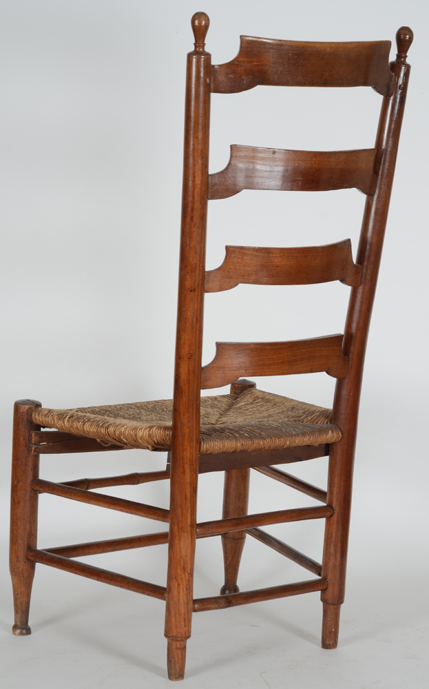 A small vernacular smokers chair, 19th century — Back of the chair