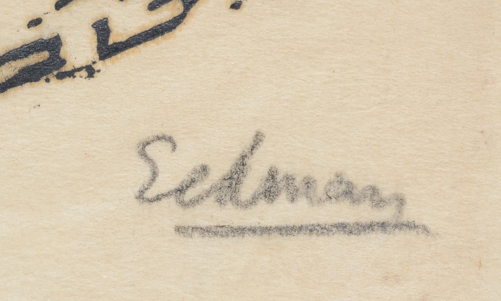 Nicolas Eekman — Signature of the artist in pencil, botto right