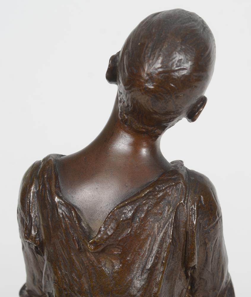 Georges Van der Straeten bronze  — Detail back