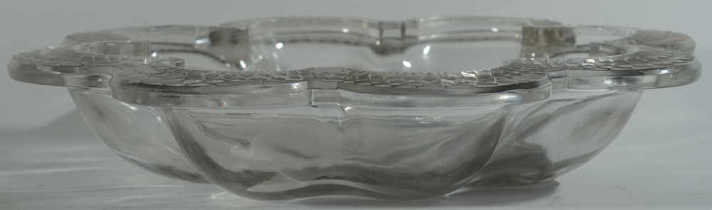 Lalique, France — Profile of the dish, showing the lobbed base.