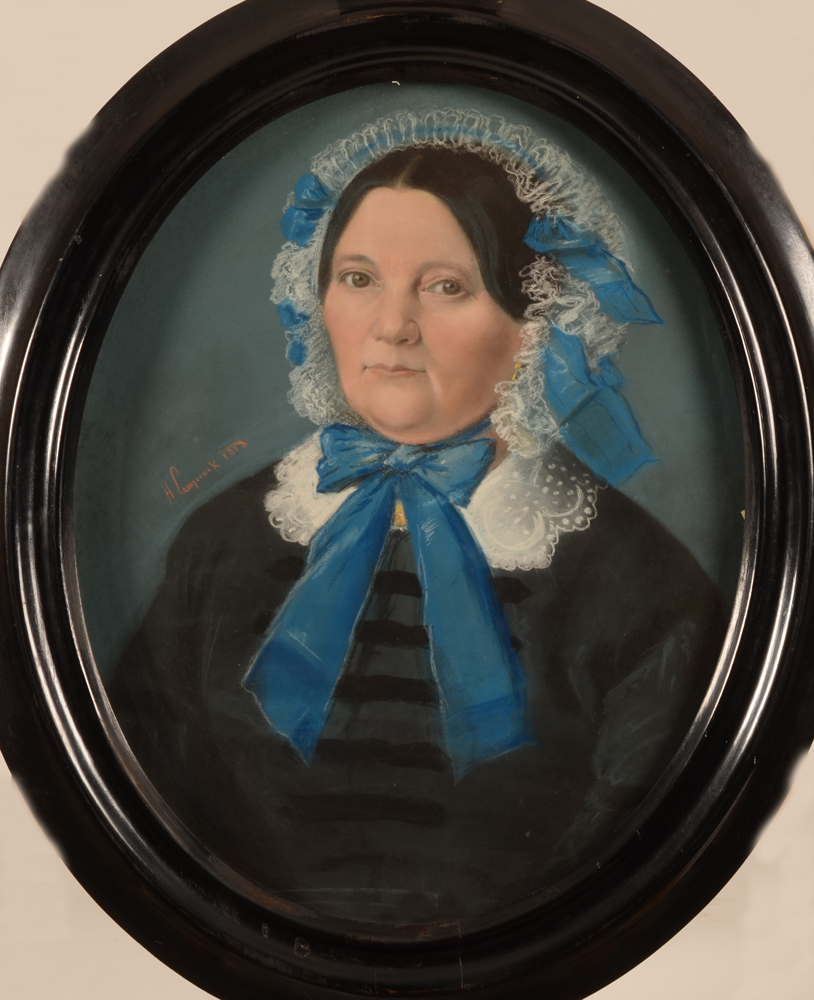 Henri Langerock portrait 1858 — Henri Langerock portrait en pastel 1858