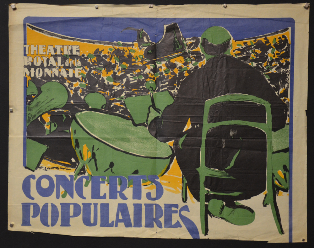 Fernand Lantoine — affiche originale, Bruxelles, manque probablement la partie basse