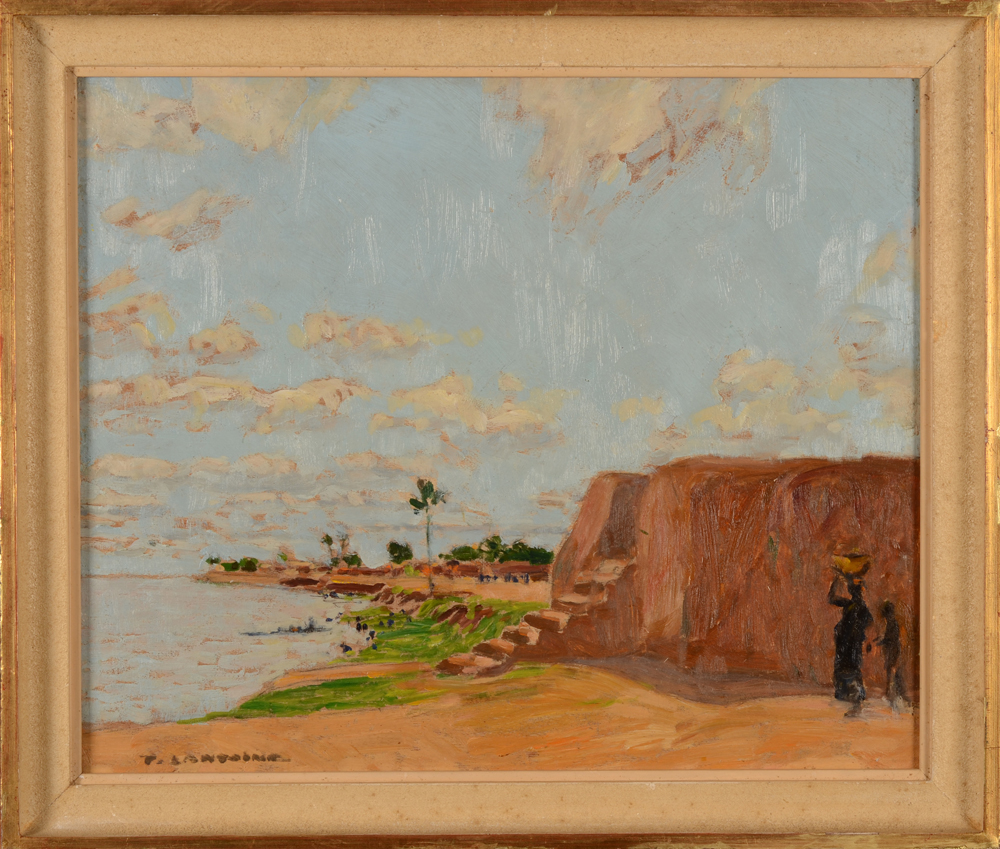 Fernand Lantoine — The painting in its frame<br>