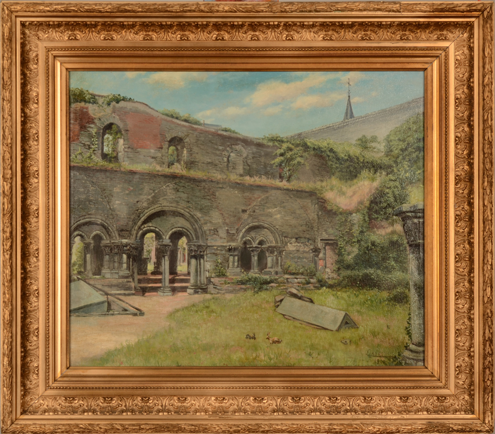 Edouard Laureyns St. Bavo Abbey Ghent — In the original frame