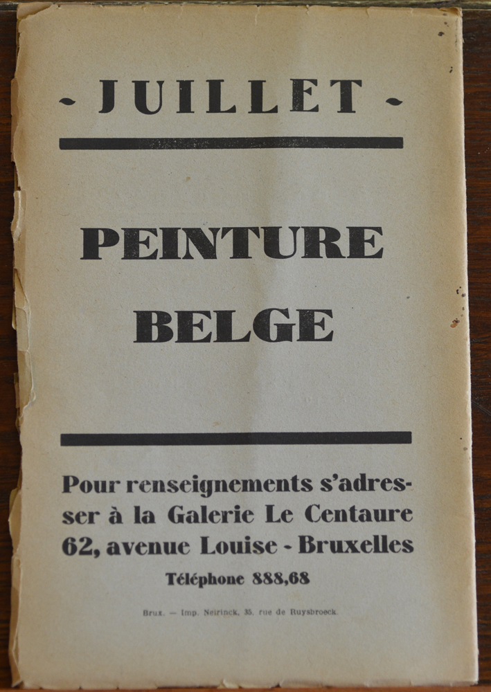Le Centaure Juin-Juillet 1930 — Back cover of the magazine