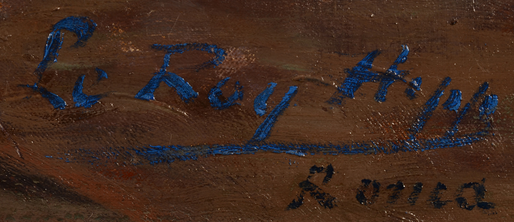 Hippolyte Le Roy — Signature of the artist and localisation, bottom left