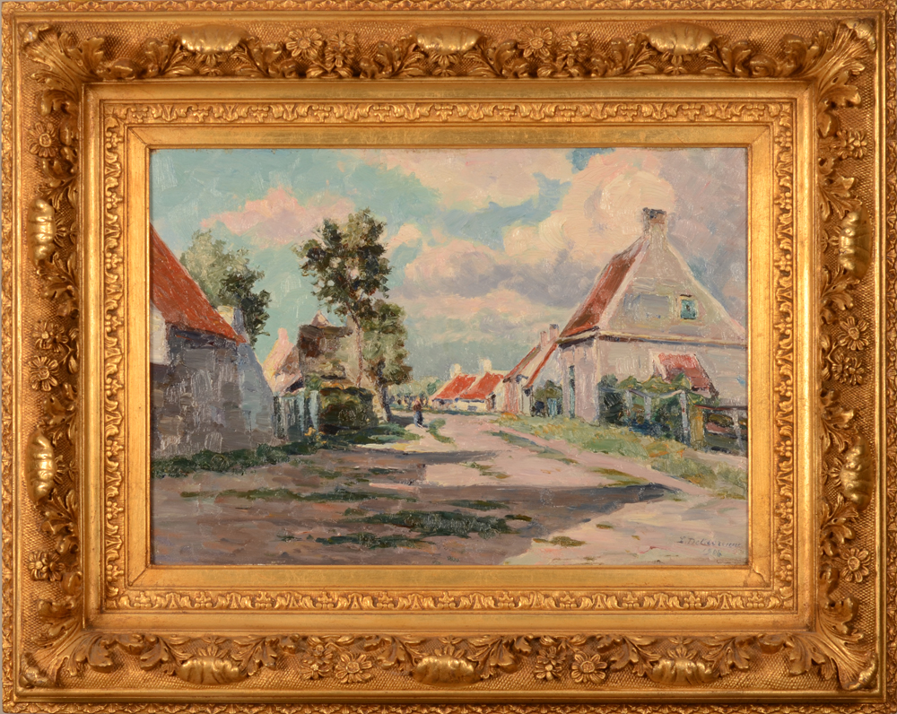 Leon Delderenne Village 1906 — In the original ornamental frame
