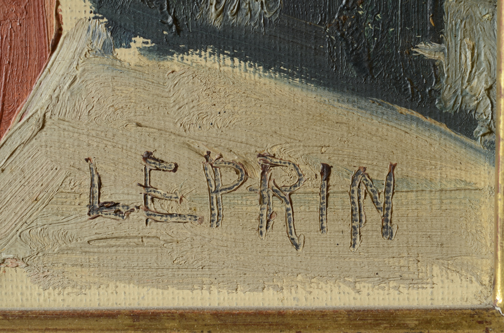 Marcel Leprin — Signature of the artist, bottom right.
