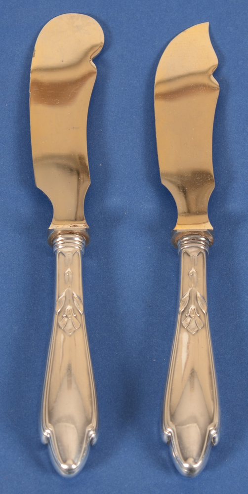 Hugo Leven — Another view of the art nouveau cutlery in silver