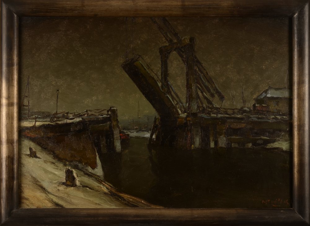 Piet Lippens The Bridge — In the original art deco frame