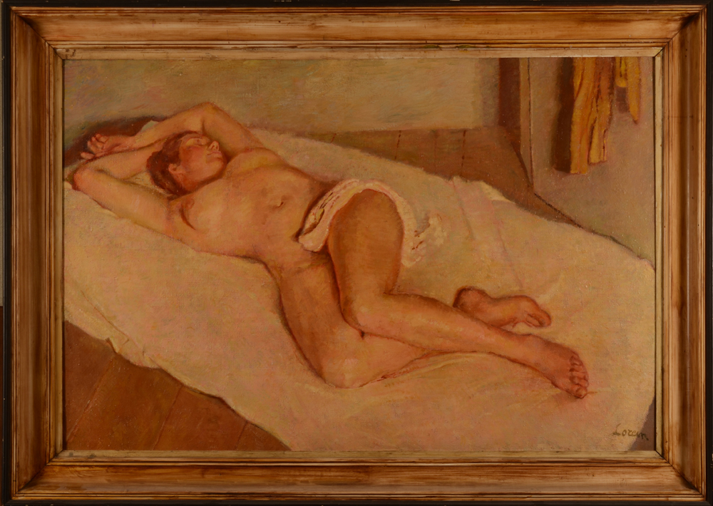 Victor Lorein — the painting in its original frame