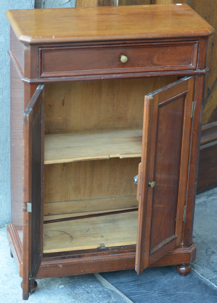 Louis-Philippe style miniature closet — the chest open