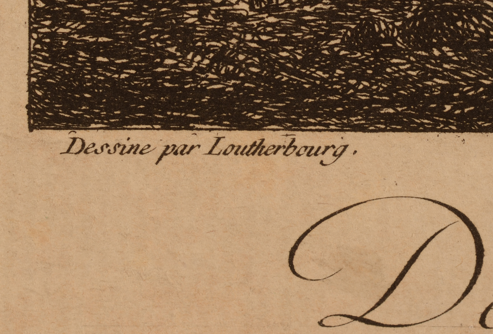 Philippe Jacques de Loutherbourg — Printed signature bottom left
