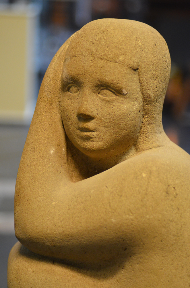 Ghisleen Heirbaut — Detail of the sculpture in carved stone