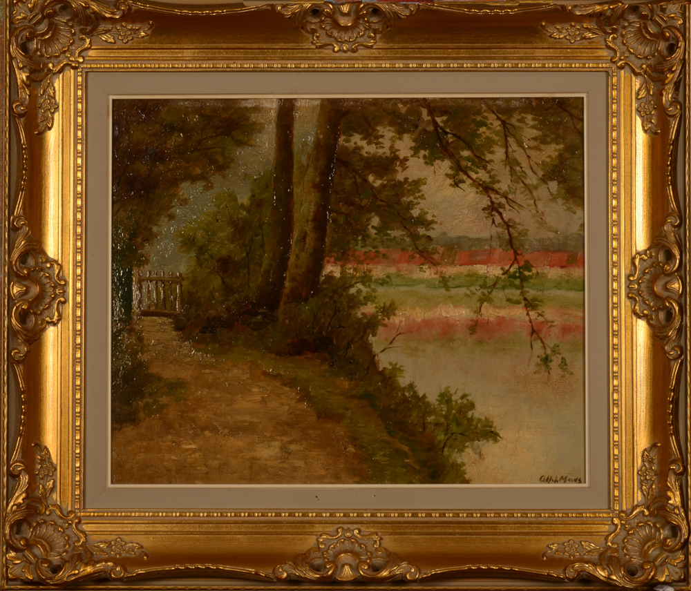Alph. Maes Along the river — In a later frame