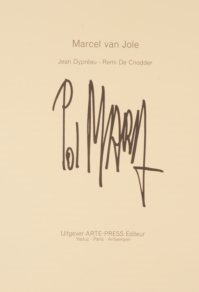 Pol Mara — Title page of the portofolio, edited by Arte-Press