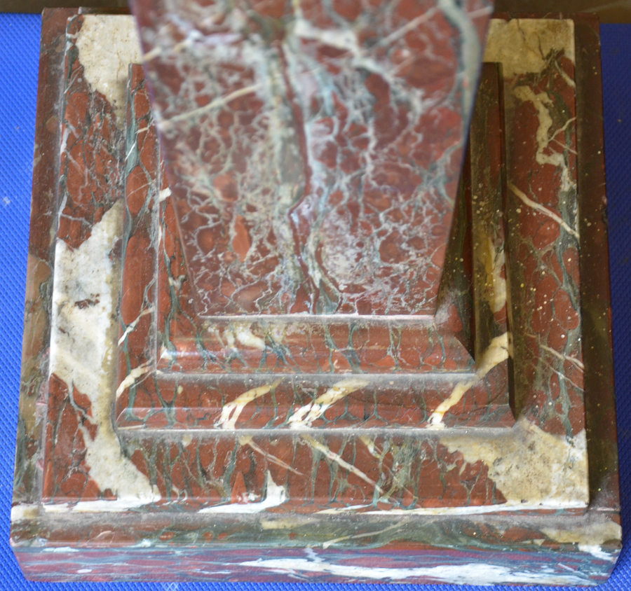 Marble Pedestal — Square base of the pedestal