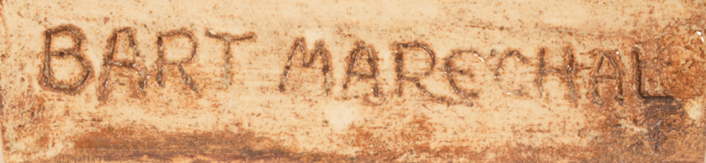 Bart Marechal — Signature of the artist on the side of the base