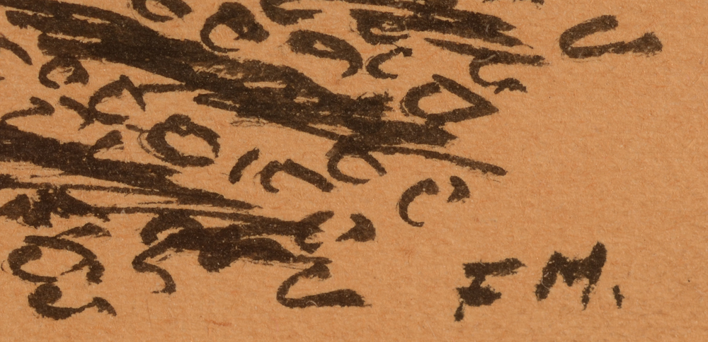 Frans Masereel — Monogram signature botto right