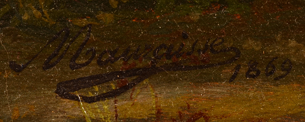 Charles Mauzaisse — <p>signature of the artist and date 1869, bottom left</p>