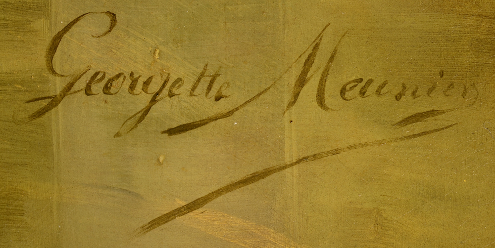 Georgette Meunier — Signature of the artist, bottom right