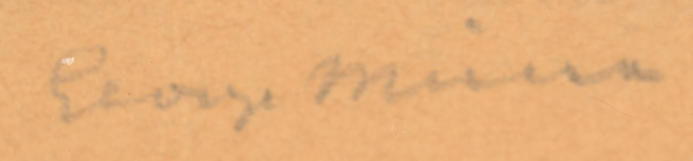 George Minne — Detail of the signature, bottom right